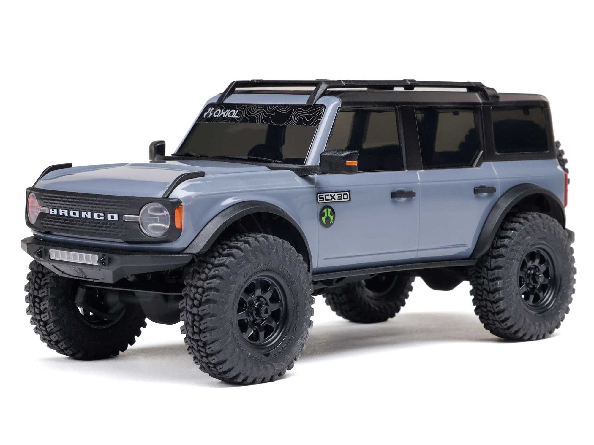 Axial 1/30 SCX30 Ford Bronco 4X4 RTR Rock Crawler - Grey (C-AXI-2048T2) 