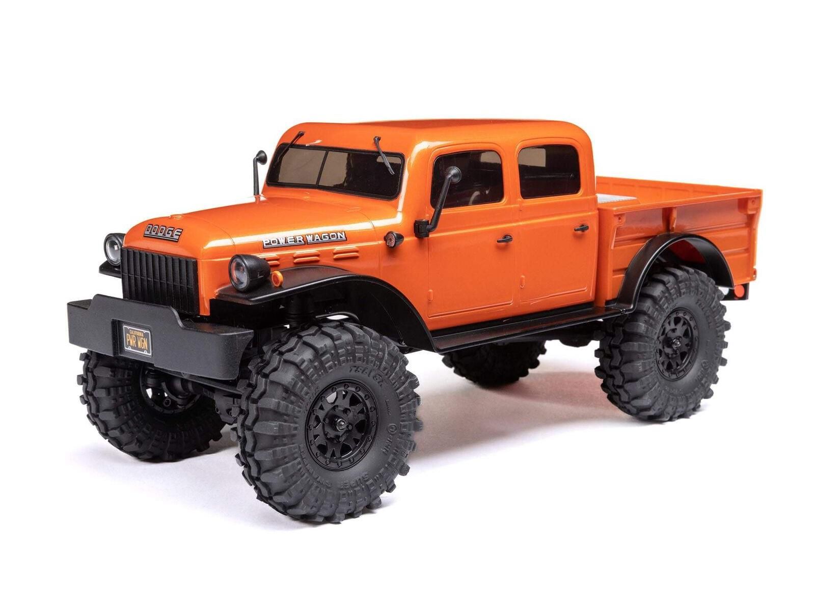 Axial 1:24 SCX24 Dodge Power Wagon 4WD Rock Crawler RTR, Orange (C-AXI00007T1)