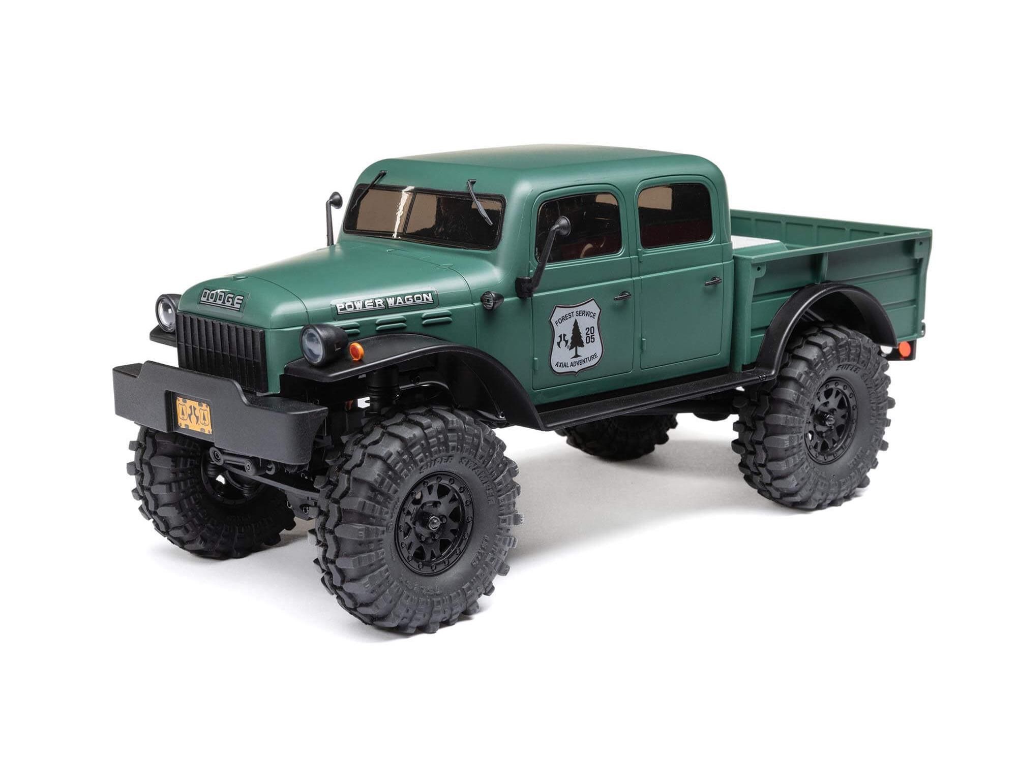 Axial 1:24 SCX24 Dodge Power Wagon 4WD Rock Crawler RTR, Green (C-AXI00007T2)