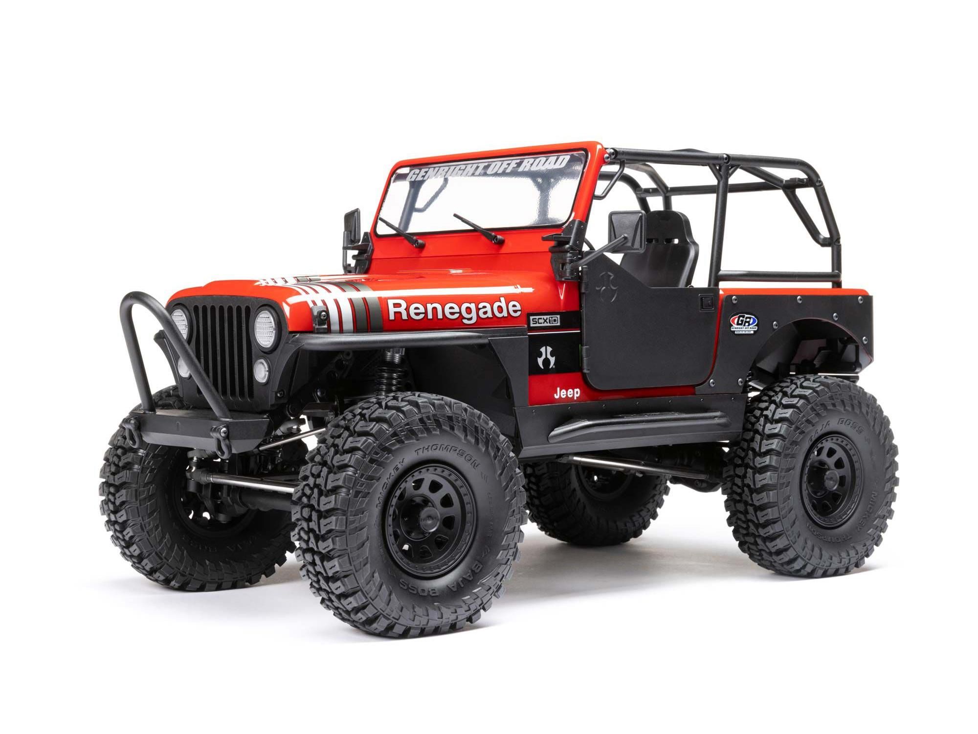 Axial SCX10 III Jeep CJ-7 4WD Brushed RTR, Red (C-AXI03008T1)
