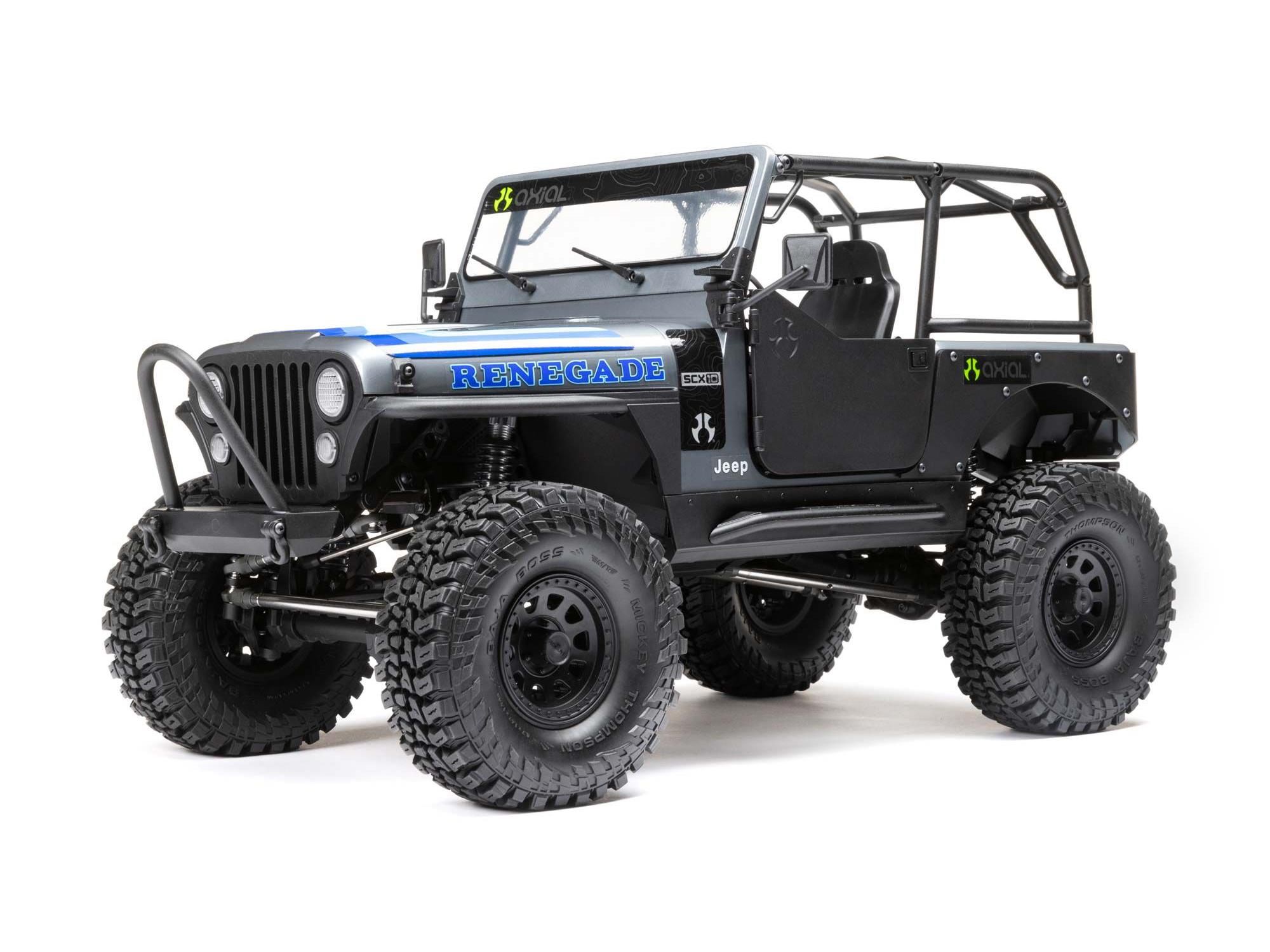 Axial SCX10 III Jeep CJ-7 4WD Brushed RTR, Grey (C-AXI03008T2)