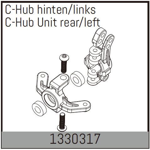 Absima C-Hub Unit Rear/Left ( AB 1330317)
