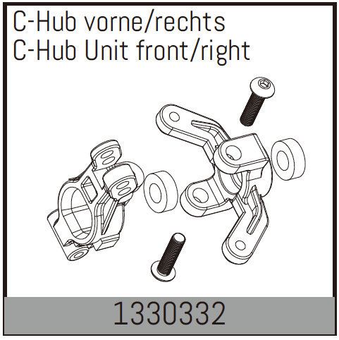 Absima C-Hub Unit Front/Right ( AB 1330332)