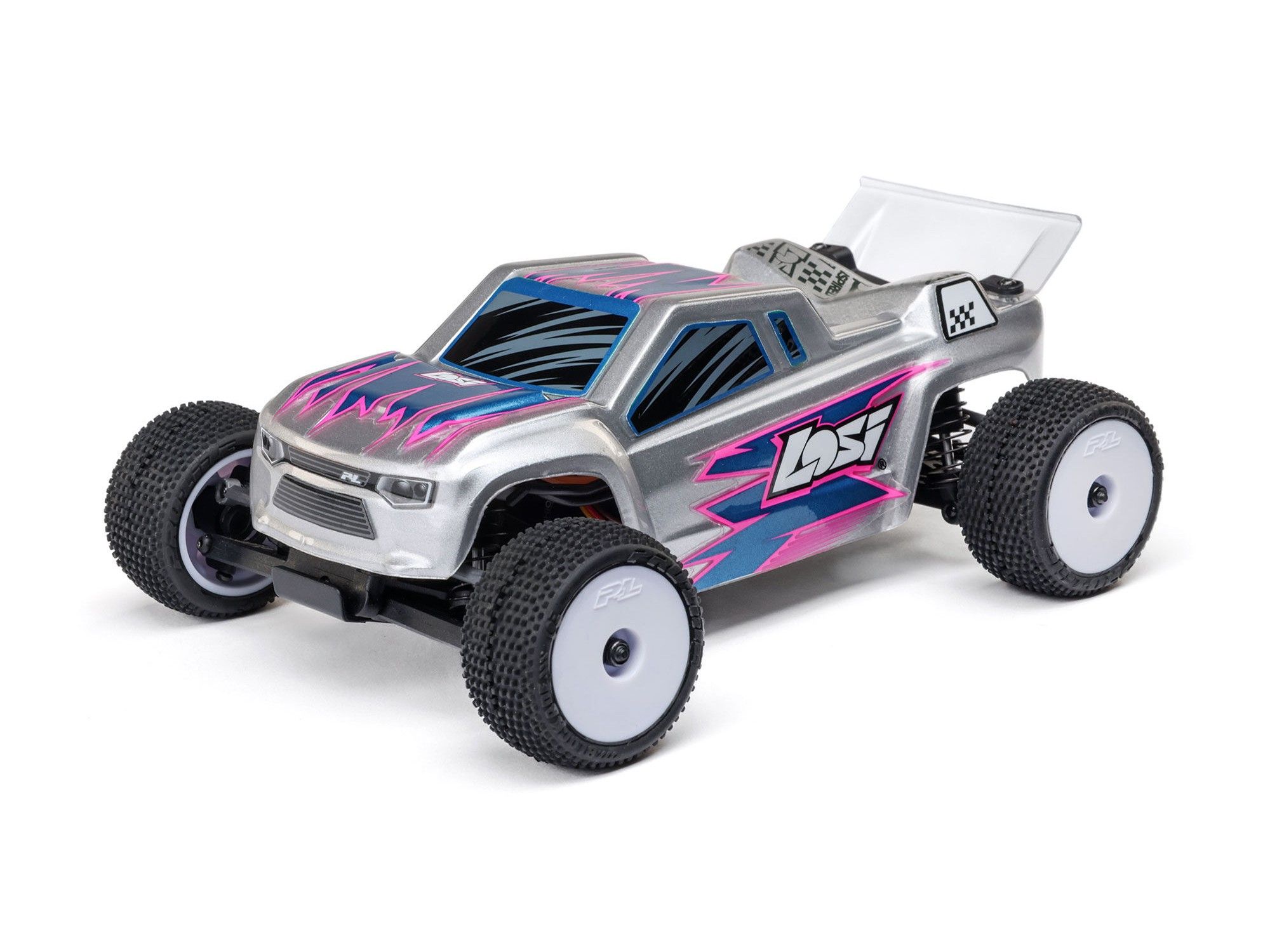 1/28 Losi Micro-T 2WD Stadium Truck RTR Silver (C-LOS-1392T2)