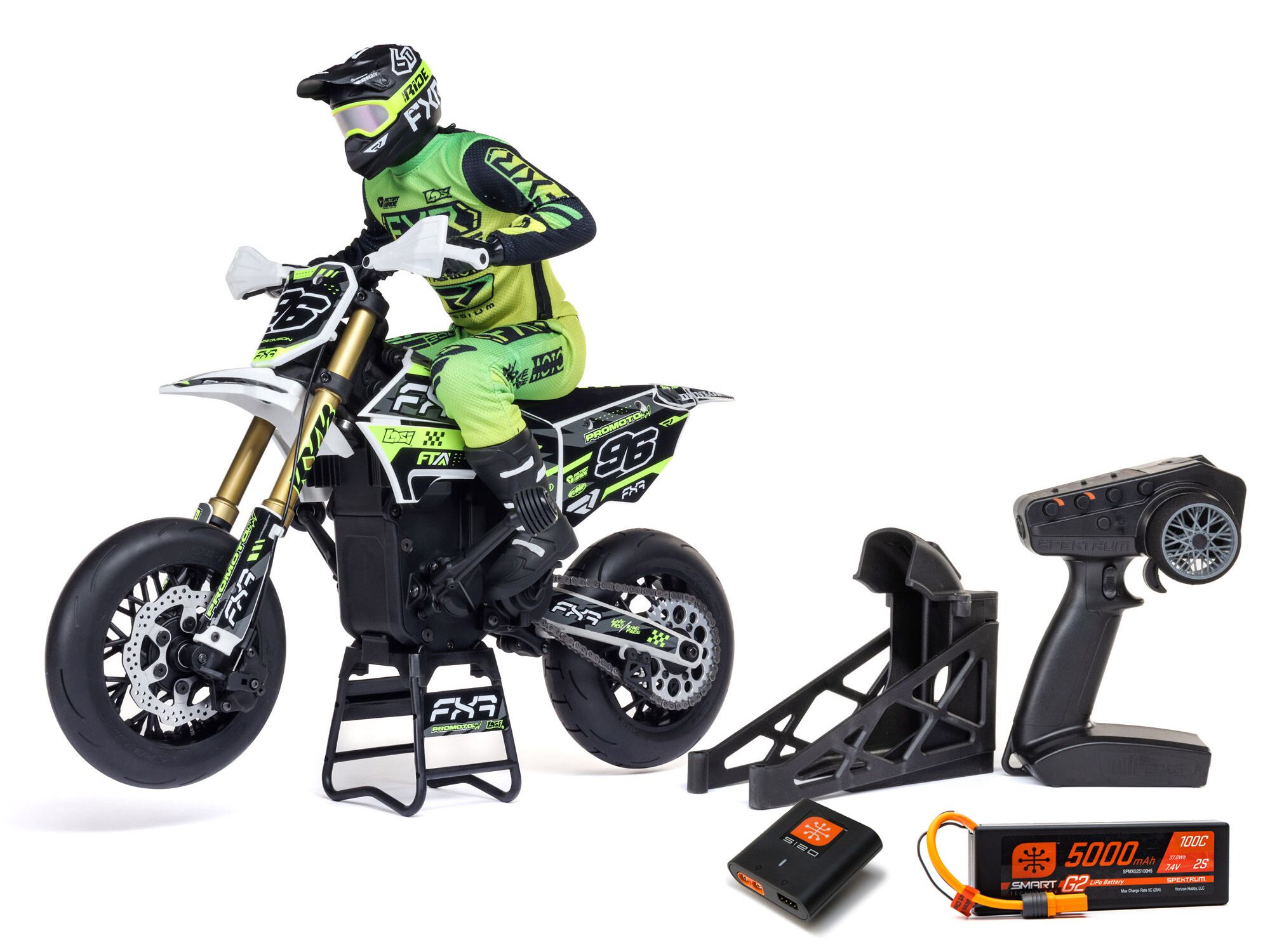 Losi 1:4 Promoto-SM FXR Motorcycle RTR, with Battery &amp; Charger (C-LOS-2310)