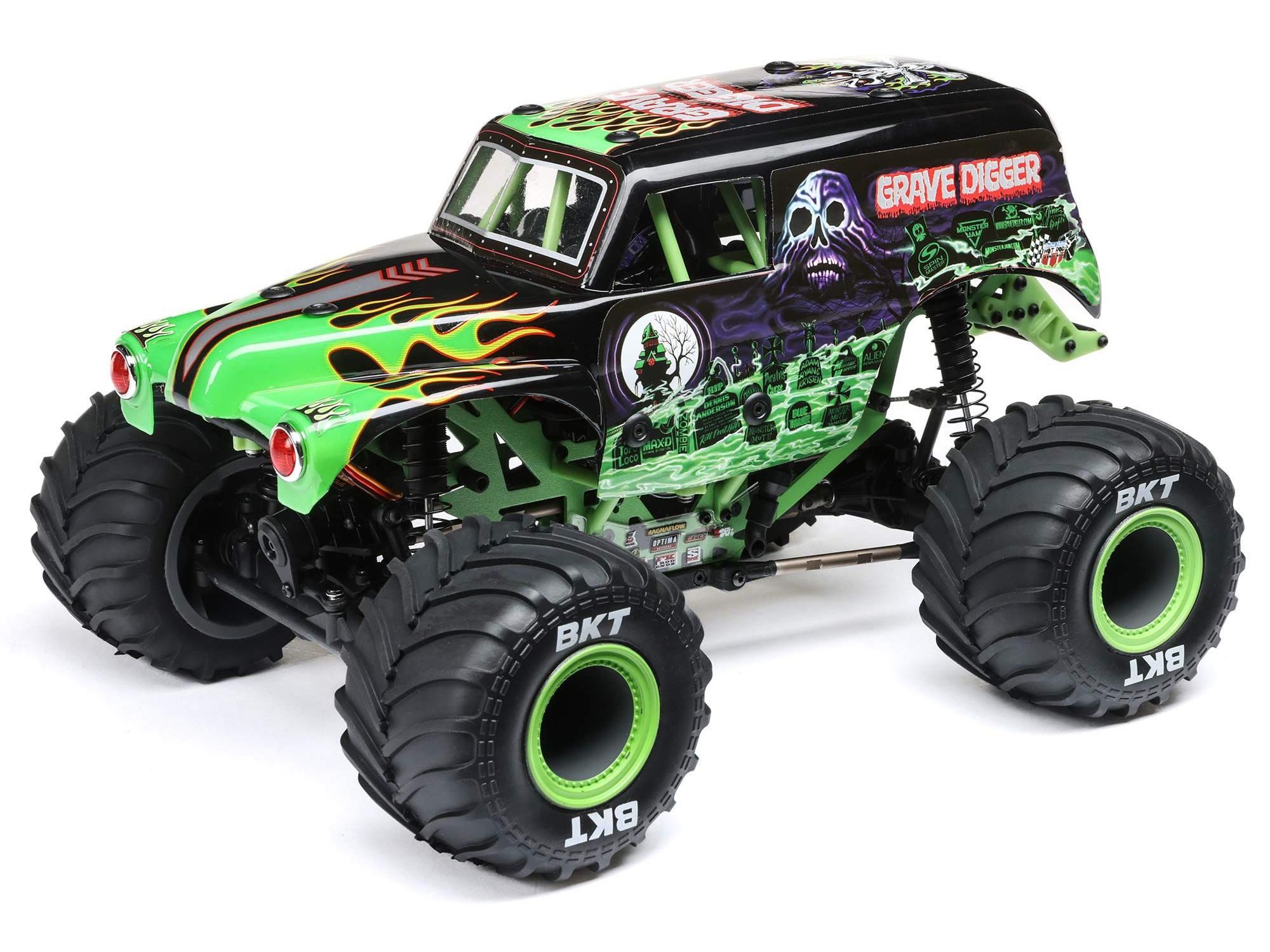 Losi 1:18 Mini LMT 4X4 Brushed Monster Truck RTR, Grave Digger (C-LOS01026T1)