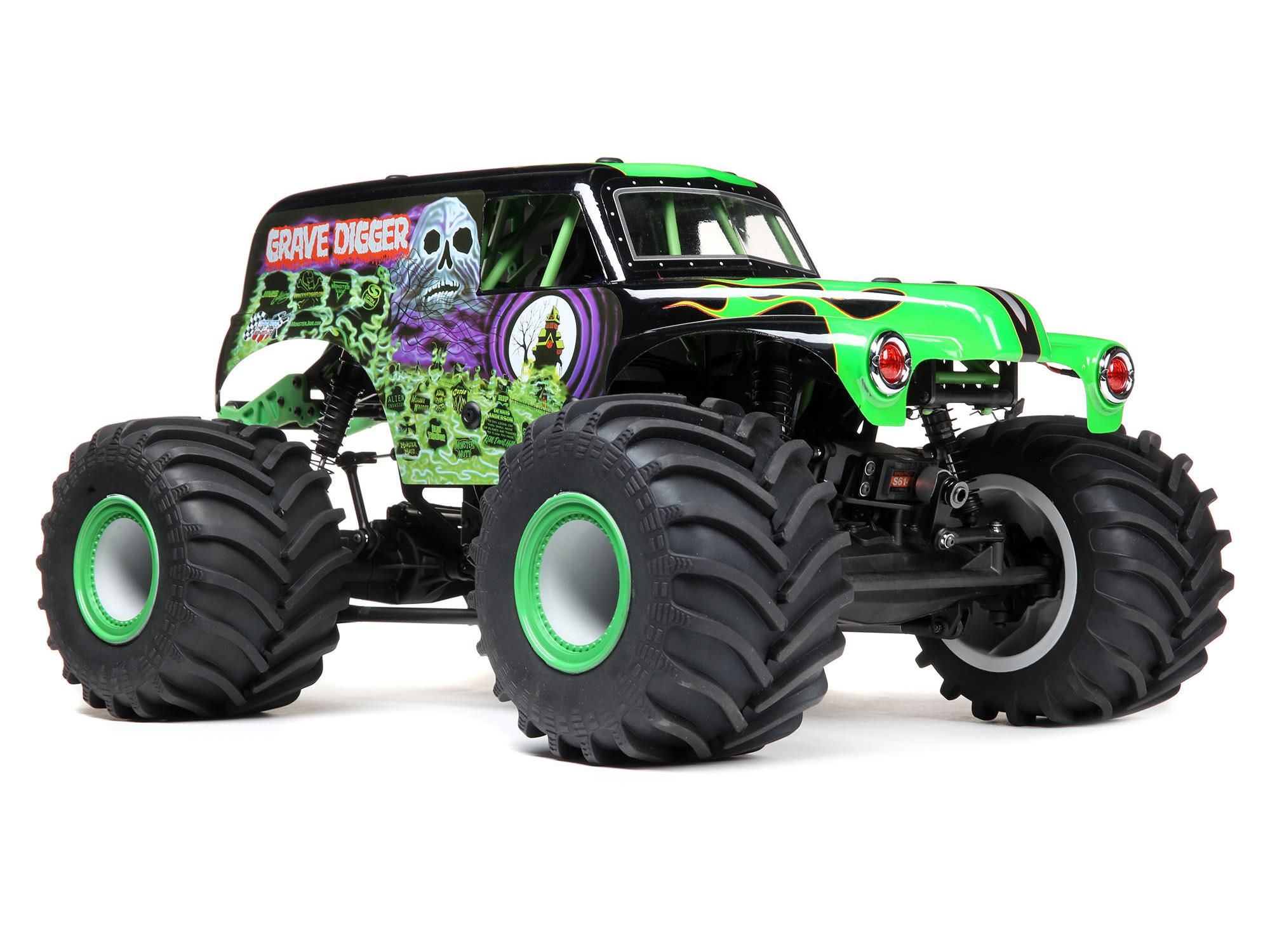 Losi 1:8 Grave Digger 4WD Solid Axle Monster Truck RTR (C-LOS04021T1)