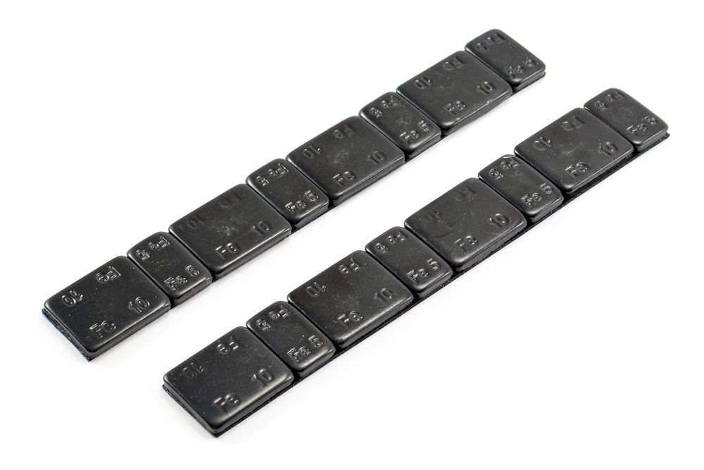 Centro Black Chassis Weights W/Adhesive 5g/10g x 2 Strips (C0504)