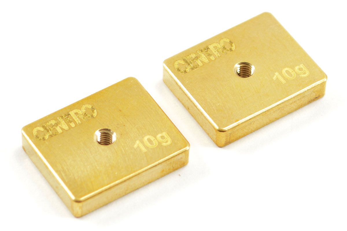 Centro Precision Brass 10G Balancing Weights (Pr) (C0511)