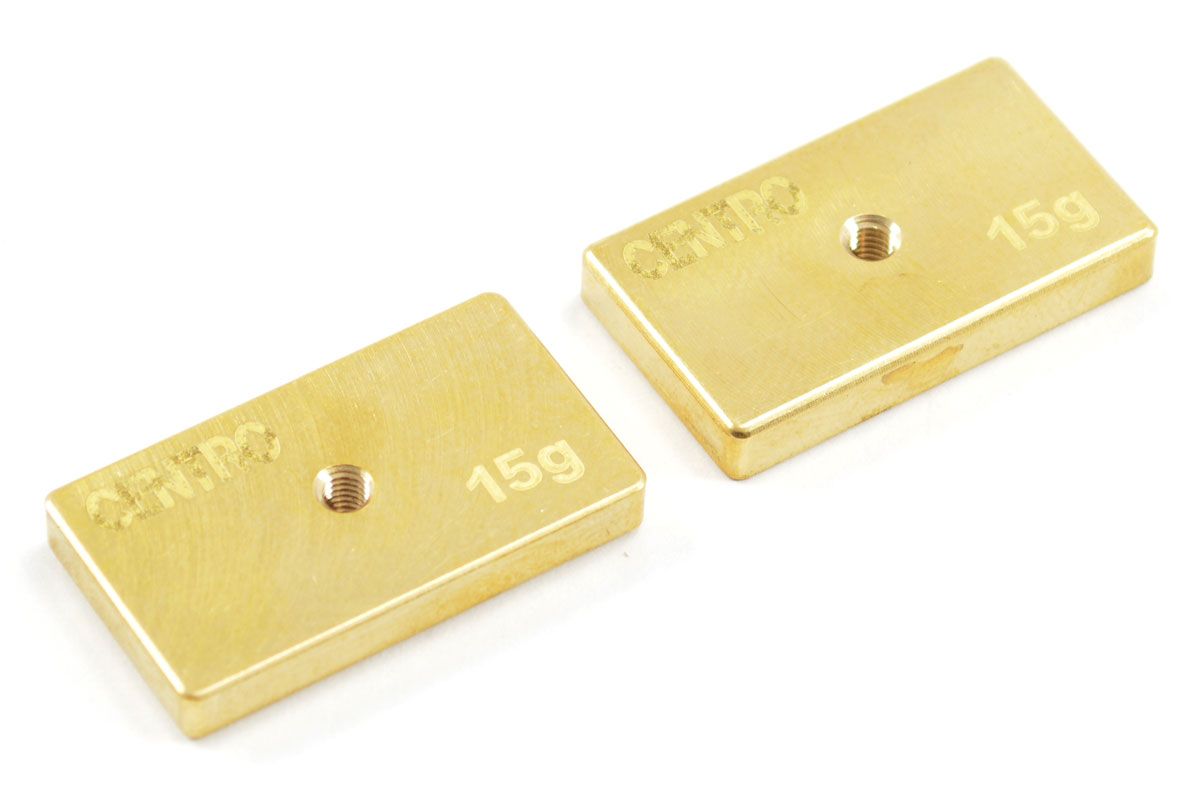 Centro Precision Brass 15G Balancing Weights (Pr) (C0512)