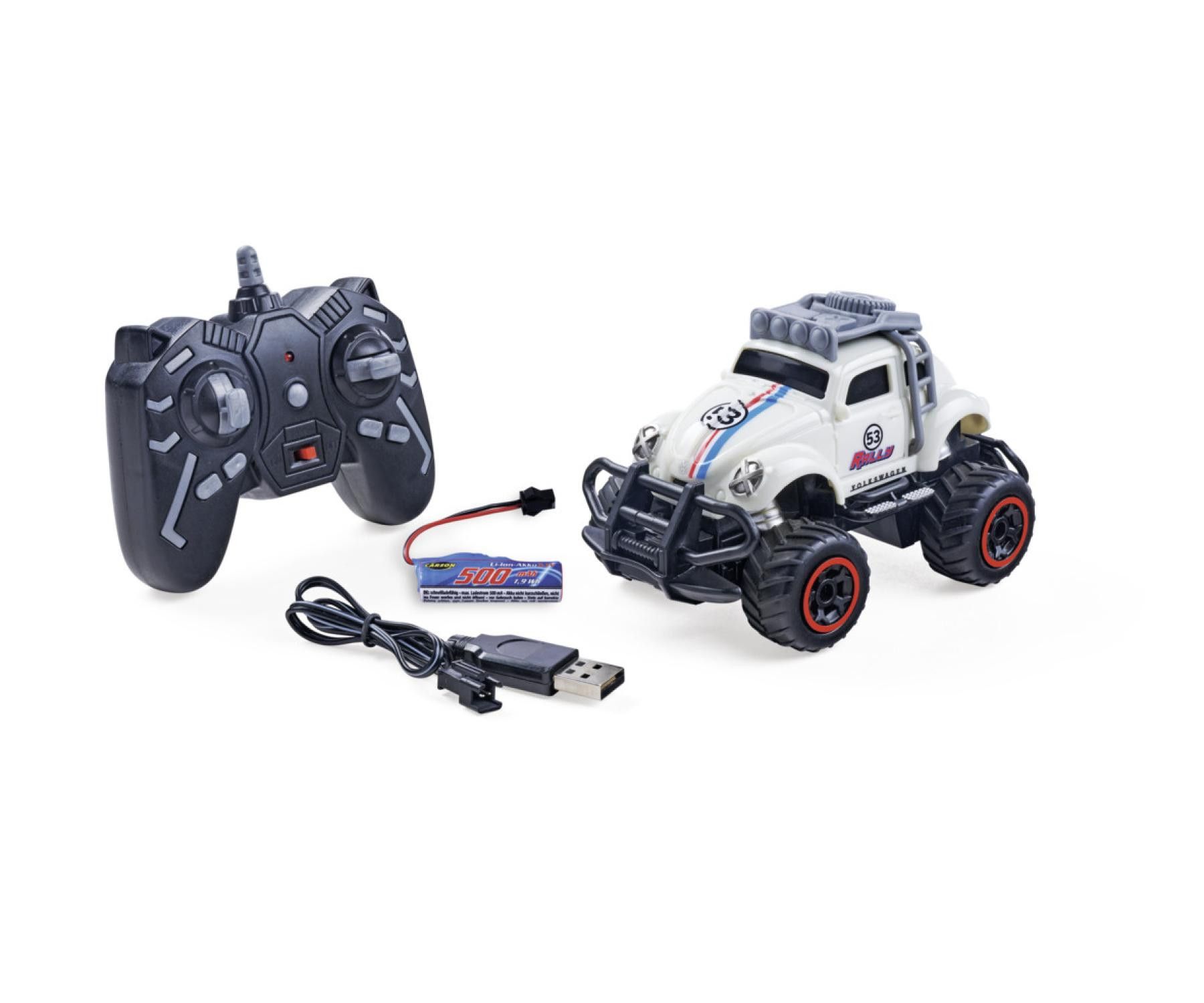 Carson 1:32 Volkswagen Beetle Rally 2.4GHz RTR White (C404317)