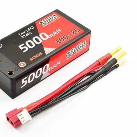 Centro 5000mAh 2s 7.4V 100C Hard Case Shorty (C5015)