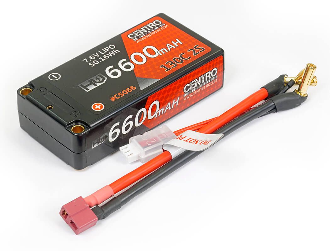 Centro HV 2S 6600Mah 7.6v 130C Hardcase Shorty Lipo (C5066)
