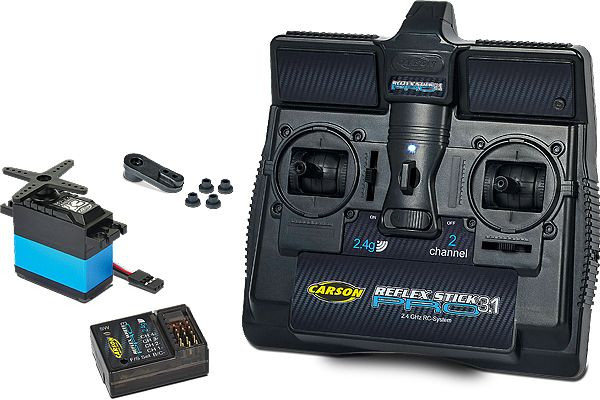 Carson Reflex Pro Stick Radio Set 3.1 2.4G with Receiver &amp; Servo (C707131)