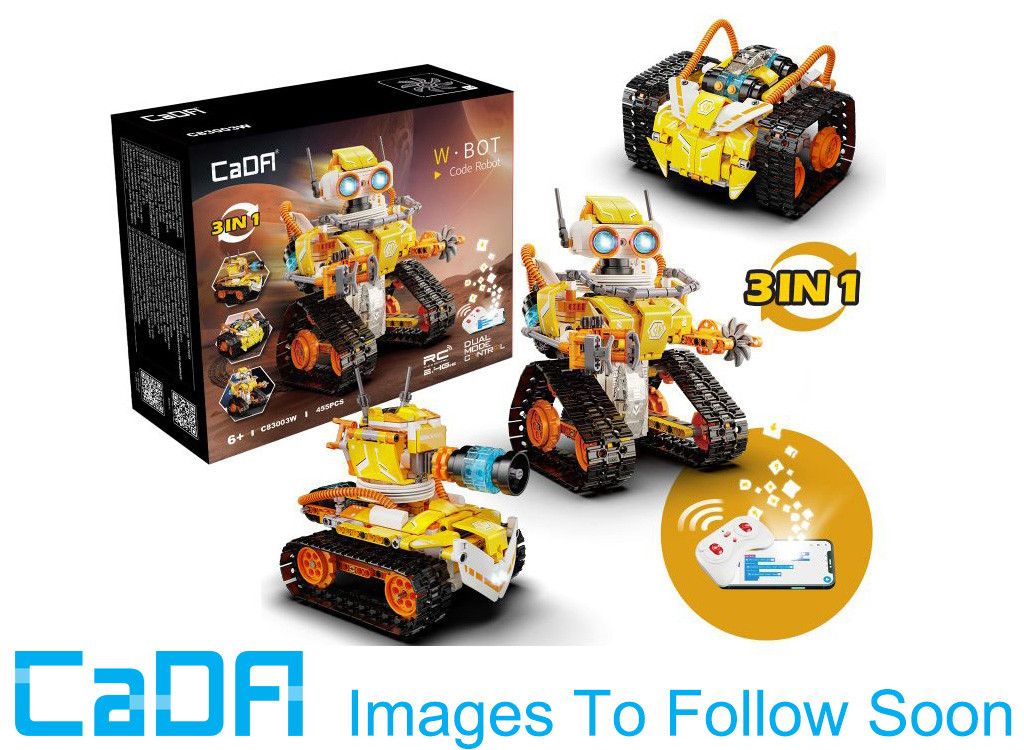 Cada WÂ·BOT Code Robot 3-In-1 - 455 pcs (C83003W)