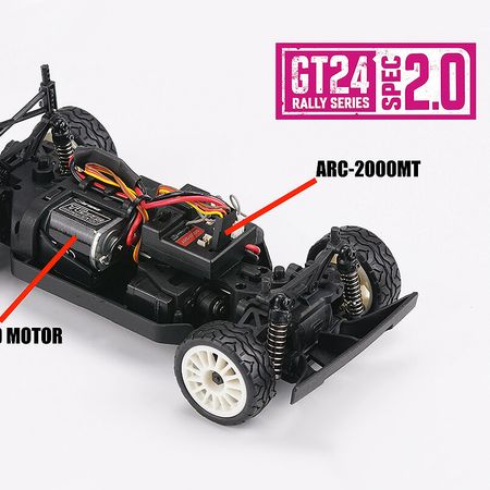 1:24 Carisma GT24 2.0 Mitsubishi EVO 4 Brushed Edition RTR (CA92068)