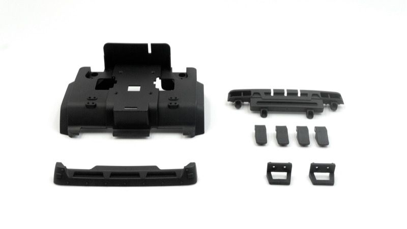 Absima CR-18P 6X6 Flat Bed Body Mount &amp; Grill