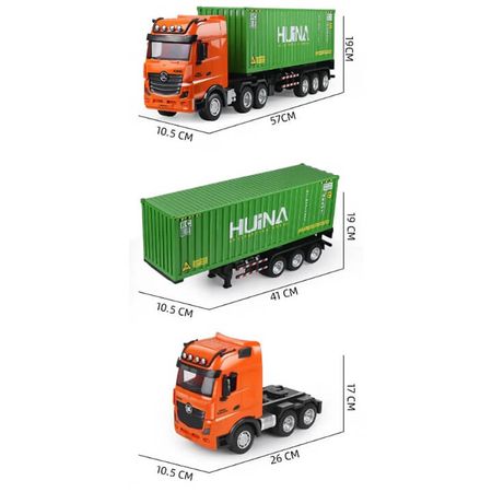 Hunia 1:18 - 2.4Ghz 9Ch RC Container Truck (CY1317)