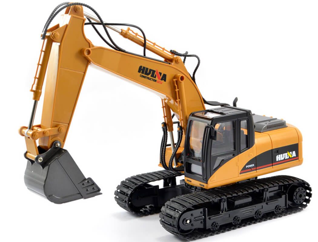 Huina 1/14th Scale Rc Excavator 2.4G 15Ch W/Die Cast Bucket (CY1535)
