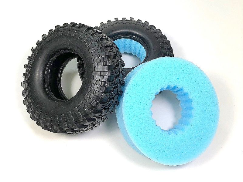 Absima Tire Set Crawler &quot;Super Soft with Rebound Sponge&quot; 110mm (2) ( AB 2500032)