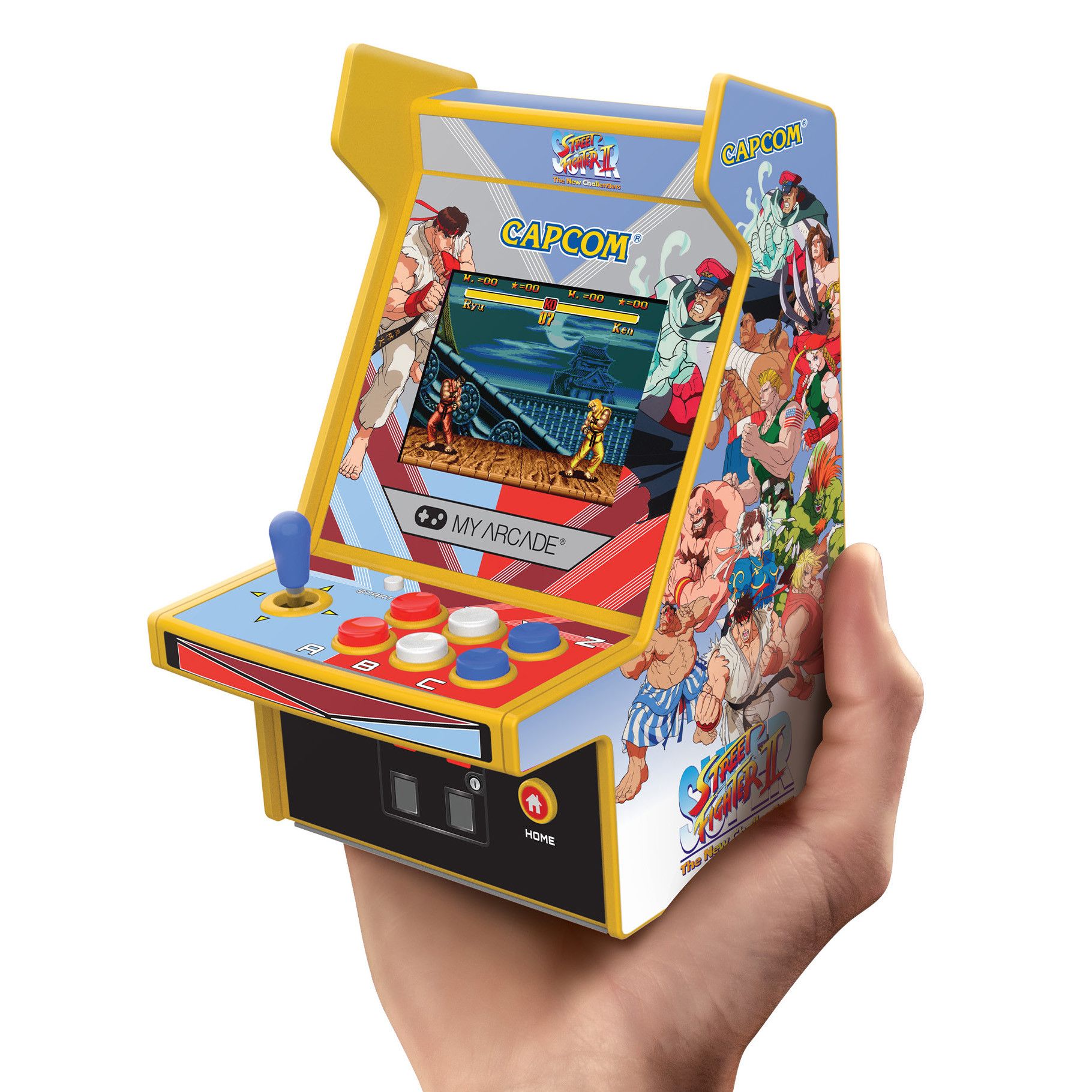 My Arcade Super Street Fighter II Micro Player Pro 6.7&quot; Portable Retro Arcade (2 Games In 1)  (DGUNL4185)