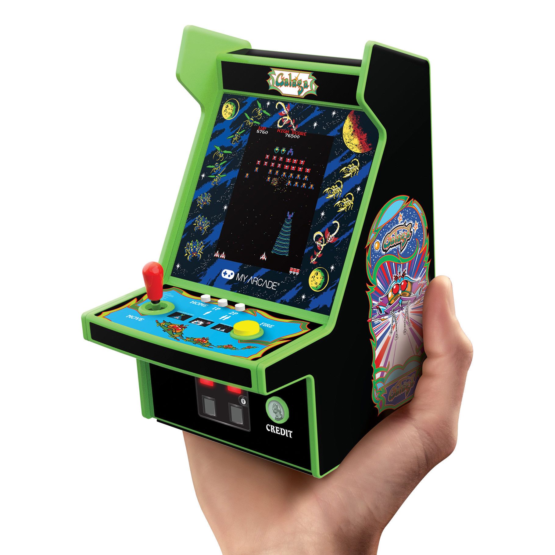 My Arcade Galaga Micro Player Pro 6.7&quot; Portable Retro Arcade (2 Games in 1) (DGUNL4195)