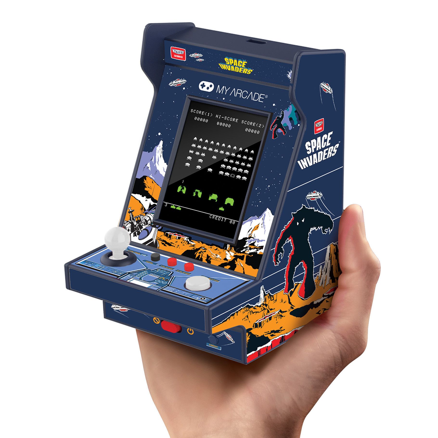My Arcade Space Invaders Nano Player Pro 4.8&quot; Portable Retro Arcade  (DGUNL7005)