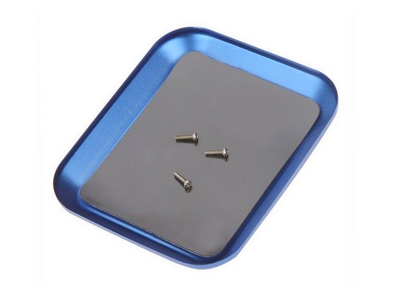 SC Models Aluminium Magnetic Screw Tray - Blue (SCDTEL01003B)