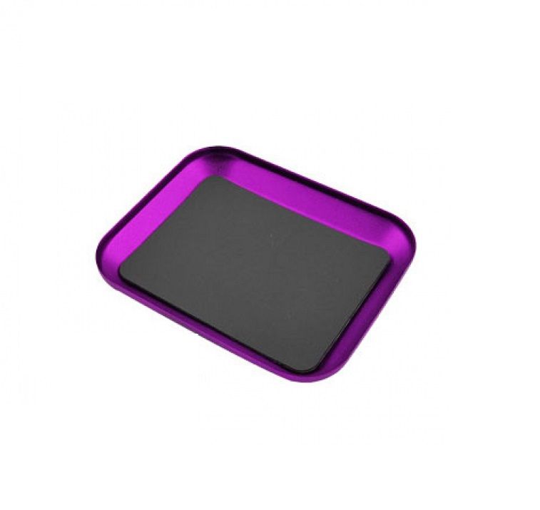 SC Models Aluminium Magnetic Screw Tray - Purple (SCDTEL01003C)