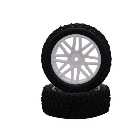 SC Models 1:10 Off Road Wheel Set 12mm Hex - White (SCDTHW00002A)