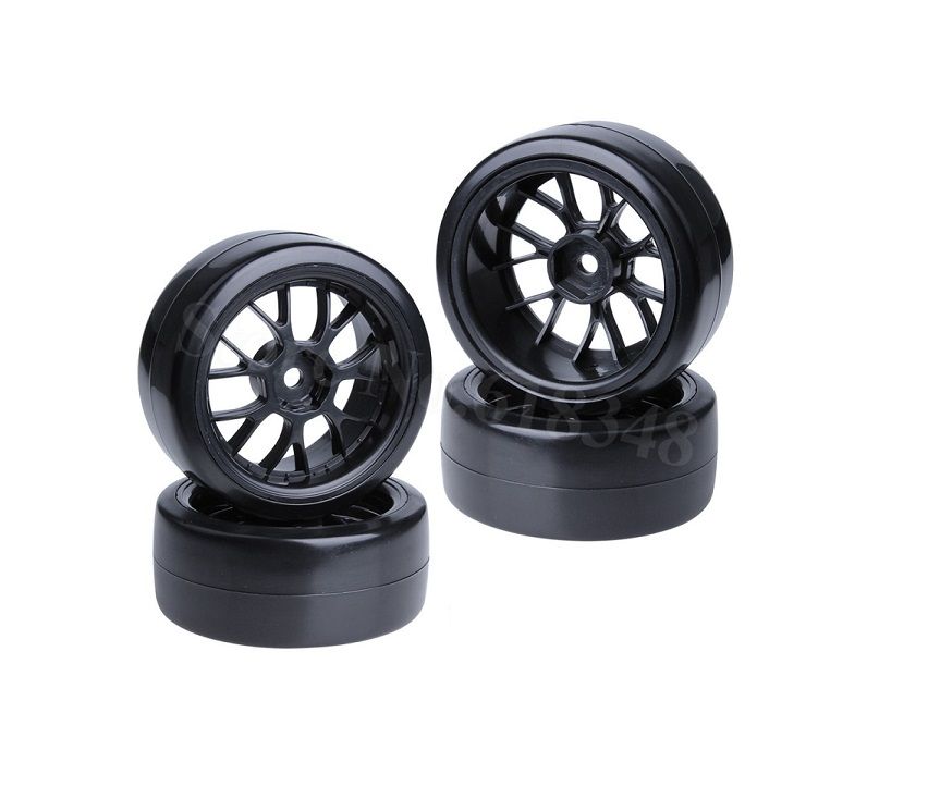 SC Models 1:10 On Road Drift Mesh Wheel - Black 4pcs (SCDTHW00011D)