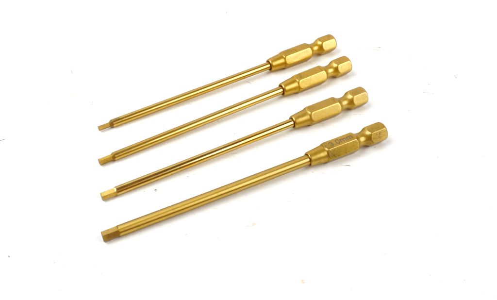 SC Models Titanium Coated Power Driver Tips 1.5, 2.0, 2.5, 3.0mm (SCDTT01003)
