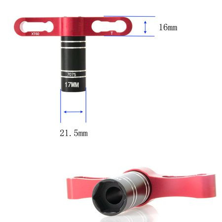 SC Models Aluminium 17mm Wheel Nut Wrench - Blue (SCDTTA42001C)