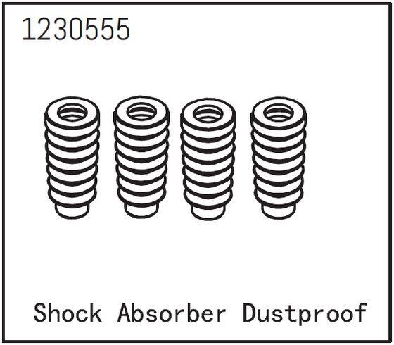 Absima Shock Absorber Boots (4) - Sherpa  ( AB 1230555)