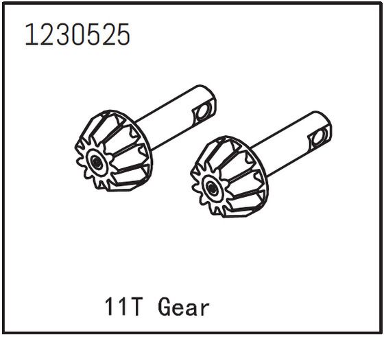 Absima Differential Gear 11T (2) ( AB 1230525)
