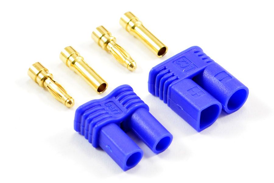 Etronix EC2 2mm Gold Connectors (Male/Female) (ET0619)