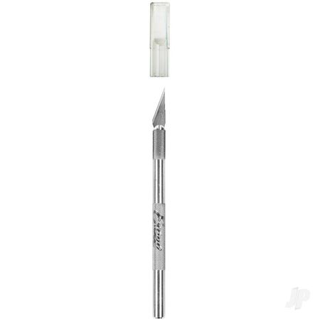Excel K1 Knife, Light Duty Round Aluminium with Safety Cap (EXL16001)