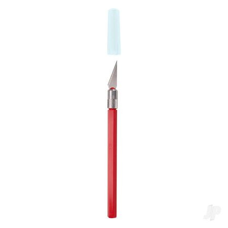 Excel K30 Light Duty Rite-Cut Knife With Safety Cap, Red (EXL16035)