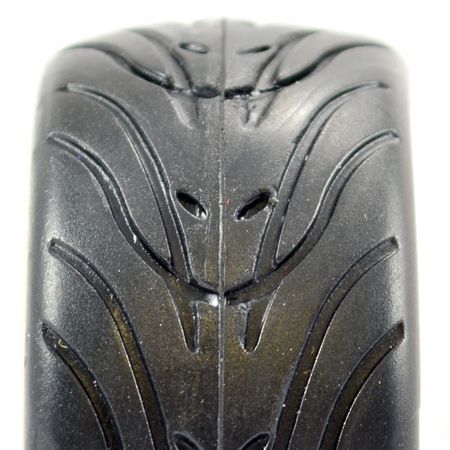Fastrax 1:10 Street Wheel &amp; Thread Tyres Classic Black/Chrome (FAST0098BC)