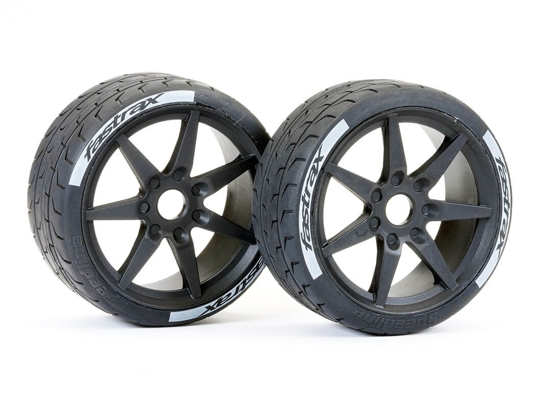 Fastrax Supaforza Front 52 Deg Tyres 17mm Black 17mm Hex (FAST1017-52)