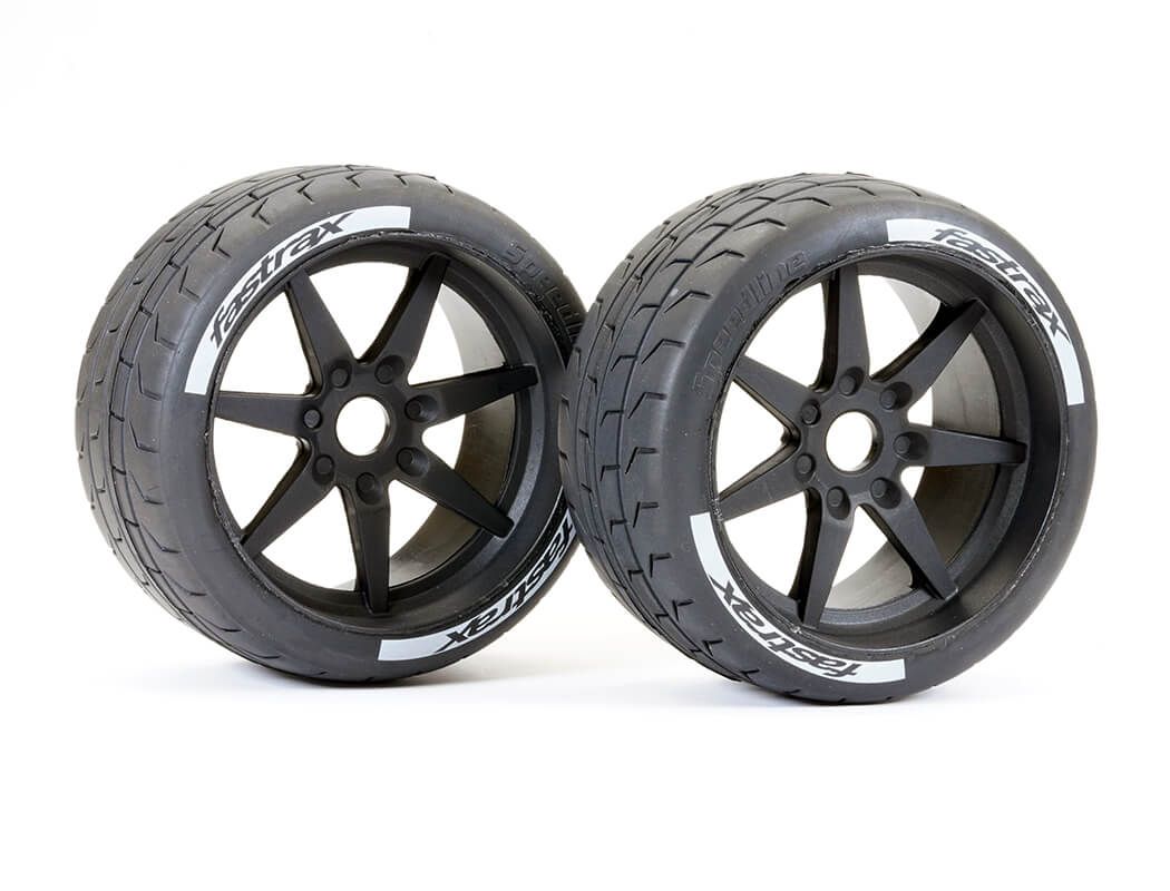 Fastrax Supaforza Rear 52 Deg Tyres 17mm Black 17mm Hex (FAST1018-52)