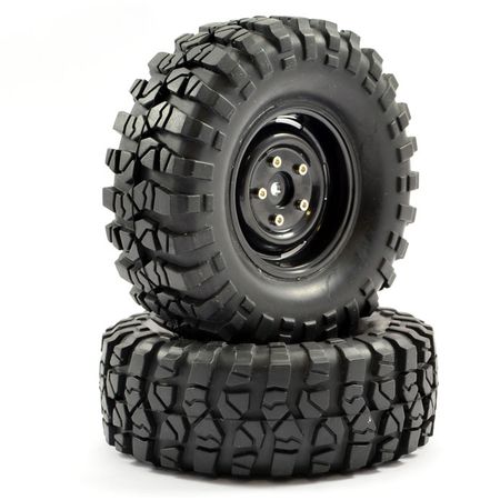 Fastrax 1:10 Crawler Sawblock 1.9 Scale Steel Wheel ÃƒÂ¸108mm Tyre (Black) (FAST1266B)