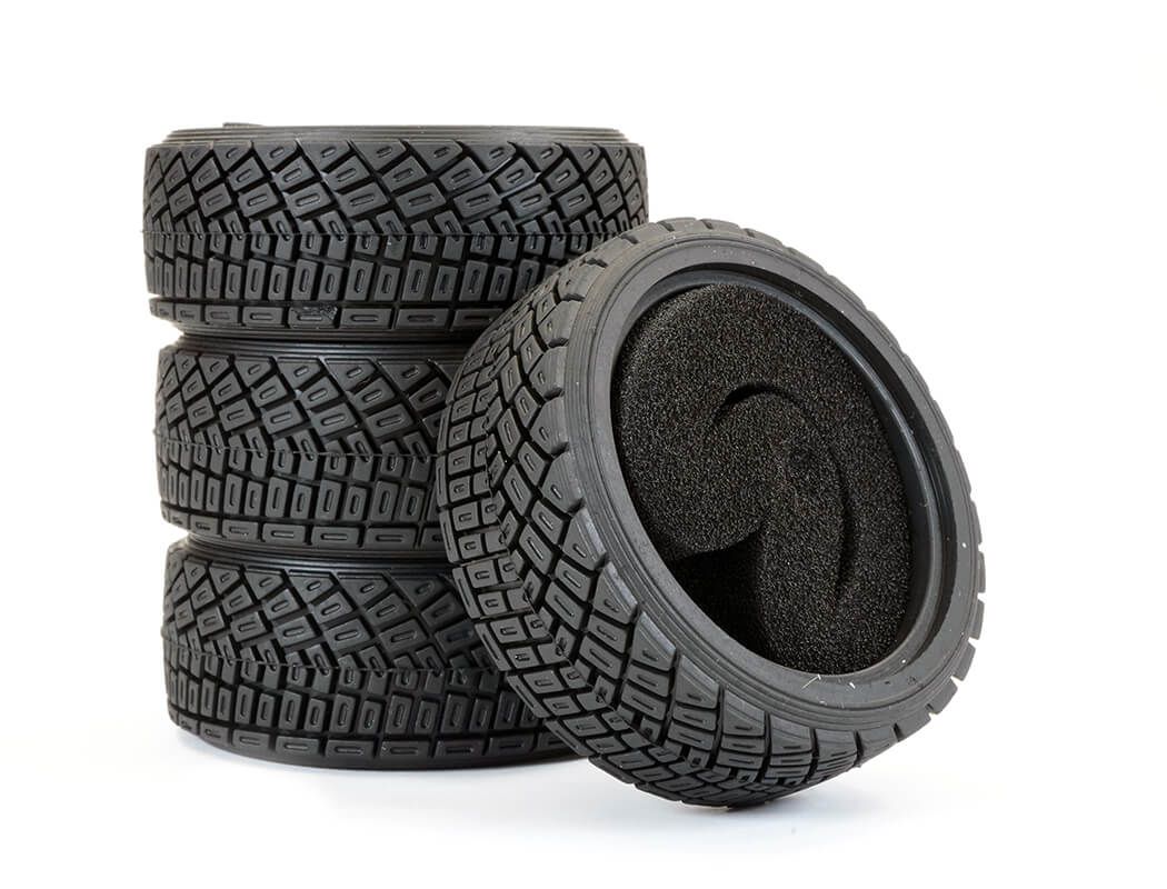 Fastrax Rally Angle Tread Tyre Set W/Foam Inserts (4) (FAST373)
