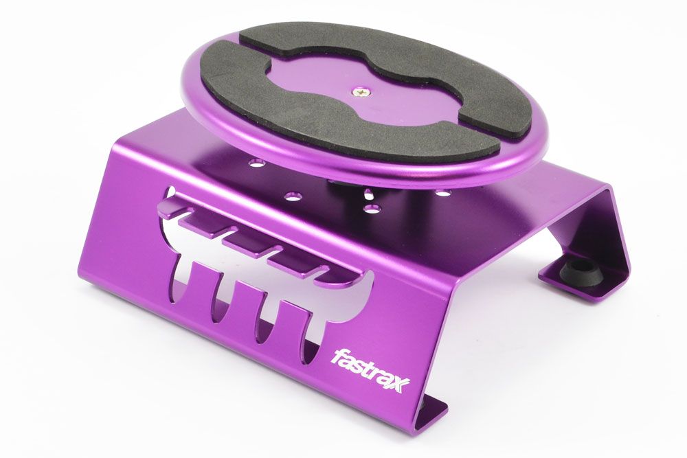 Fastrax Purple Alum Locking Rotating Car Maintenance Stand W/Magnet (FAST407P)