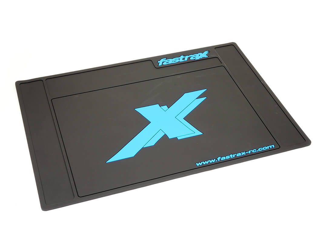 Fastrax Medium Rubber Pit Mat - Black 62 x 42cm (FAST413M-BK)