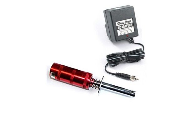 Fastrax Aluminium Metered Glow Starter 2100mah Ni-Cd &amp; UK Charger (FAST50M)