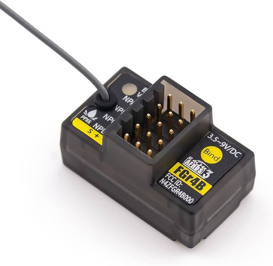 FlySky FGr4B 2.4GHz 4CH AFHDS 3 Micro Mini RC Receiver (FGR4B)