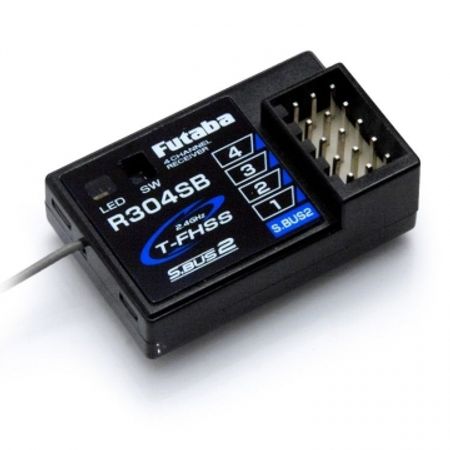 Futaba T4GRS - 2.4GHz T-FHSS 4-Channel Combo including R304SB with Telemetry (FUT05003095-3)