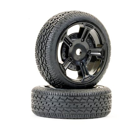 FTX Havok Road Thread Wheels &amp; Tyres (Pr) (FTX10618R)