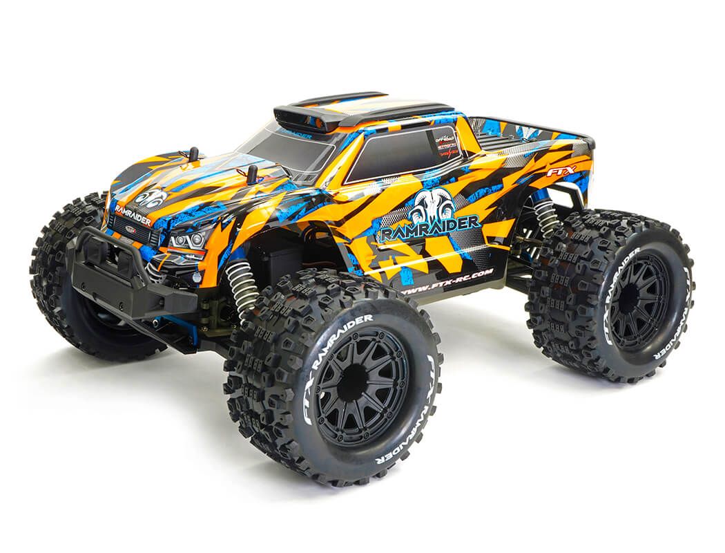 FTX Ramraider Monster Truck RTR, Brushed - Orange/Blue (FTX5499OB)